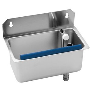 CHRselect Cuvette à Rincer INOX | Modèle Murale | 220x120x90(h)mm | avec Branchement d'Eau!