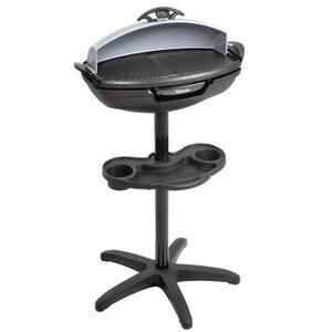 Bartscher Grill Barbecue sur Pieds | 2kW | Rainurée/Lisse | 540x595x1080(h)mm