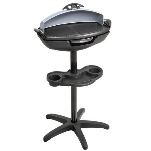 Bartscher Grill Barbecue sur Pieds | 2kW | Rainurée/Lisse | 540x595x1080(h)mm