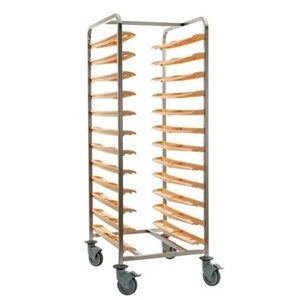 Bourgeat Chariot Cafétaria | 12 Niveaux/24 Plateaux à 284mm | 620x840x1700(h)mm | Délais 3 Semaines