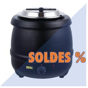 Buffalo Marmite à Soupe | 10 Litres | Noir | Ø330x375(h)mm | PROMOTION XXL! Buffalo Marmite à Soupe | 10 Litres | Noir | Ø330x375(h)mm | PROMOTION XXL!