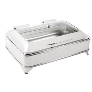 CHRselect Chafing Dish Electrique | Couvercle en Verre | 8 Litres | 400x700x520(h)mm CHRselect Chafing Dish Electrique | Couvercle en Verre | 8 Litres | 400x700x520(h)mm