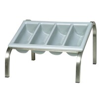 Porte-Ramasse Couverts | Inox | GN1/1 avec Ramasse-Couverts