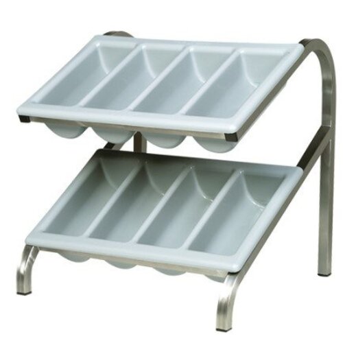 CHRselect Porte-Ramasse Couverts | Inox | Doubles Etages CHRselect Porte-Ramasse Couverts | Inox | Doubles Etages