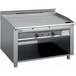 Saro Grill Teppanyaki à Gaz | 3x 5,8kW | Piëzo Allumage | 2 Zones de 0 à 270°C