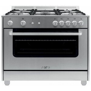 Saro Fourneau 5 Feux | Modèle SILVER | Four Gaz | 230V | 900x600x850(h)mm