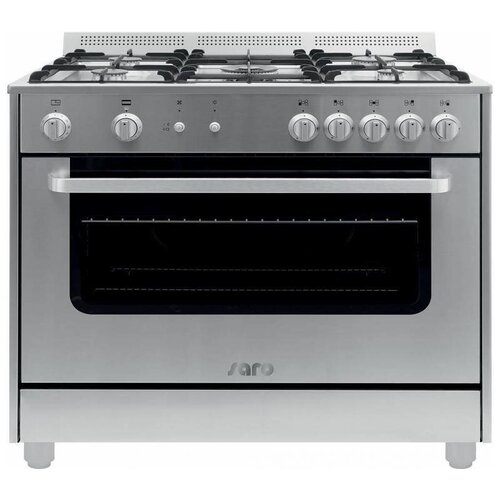 Saro Fourneau 5 Feux | Modèle SILVER | Four Gaz | 230V | 900x600x850(h)mm