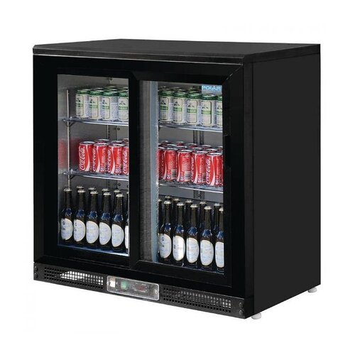 Polar Arrière-Bar | 2 Portes Coulissantes | Pour 182 Bouteilles | 925(h)mm | PROMOTION XXL!