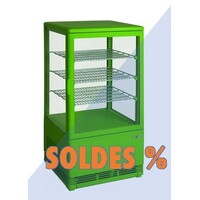 Mini Vitrine Réfrigérée | Verte | 70 Litres | 430x380x880(h)mm | PROMOTION XXL!