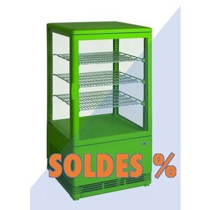 Saro Mini Vitrine Réfrigérée | Verte | 70 Litres | 430x380x880(h)mm | PROMOTION XXL!