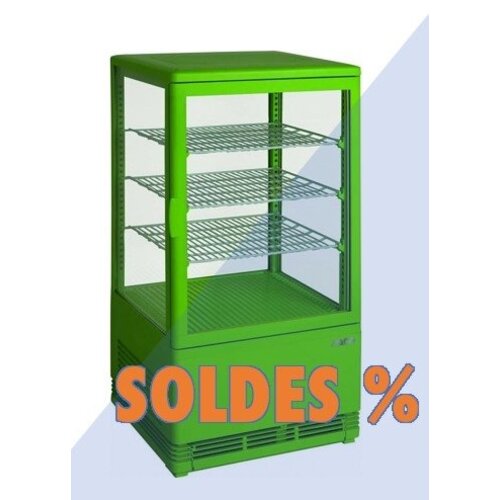Saro Mini Vitrine Réfrigérée | Verte | 70 Litres | 430x380x880(h)mm | PROMOTION XXL!
