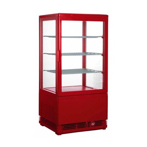 Saro Mini Vitrine Réfrigérée | Rouge | 70 Litres | 430x380x880(h)mm | PROMOTION XXL!
