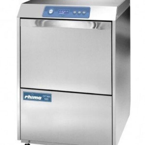 Rhima Lave-Vaisselle 50x50cm | Rhima Optima 500S Plus | Doseur de Rinçage + Lavage + Pompe de Vidange + Adoucisseur