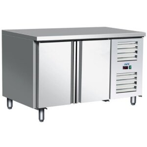 Saro Comptoir Congelé | Inox | 2 Portes | Réfrigérant R404A | 1360x700x(h)890/950mm