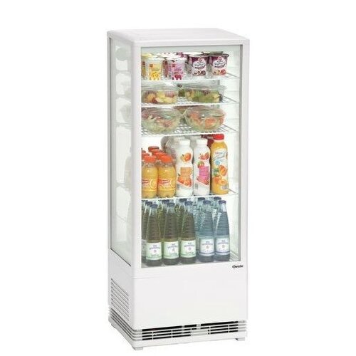 Bartscher Mini Vitrine Réfrigérée | 98 Litres | 4 Grilles | 420x380x1100(h)mm Bartscher Mini Vitrine Réfrigérée | 98 Litres | 4 Grilles | 420x380x1100(h)mm