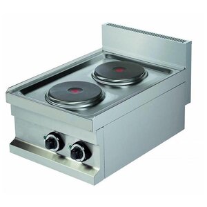 Combisteel Cuisinière Électrique | 2 Plaques | 2x2kW | 400V | 400x600x265(h)mm