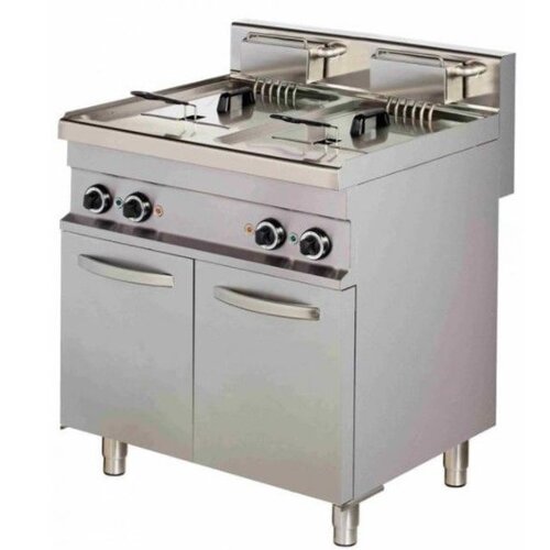 Combisteel Friteuse Électrique | 2x10 Litres | 400V/ 2x9kW | Soubassement | 800x700x900(h)mm