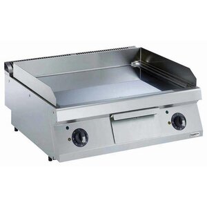 Combisteel Plaque à Frire Lisse Chromé | Electrique 14kW | 800x700x250(h)mm