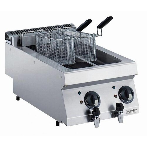 Combisteel Friteuse Électrique | 2x15 Litres | 400V/9kW | 400x700x250(h)mm