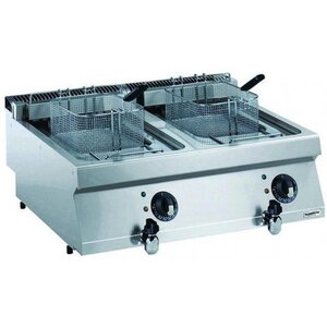 Combisteel Friteuse Électrique | 2x12 Litres | 400V/17,4kW | Paniers Inclus | 800x700x250(h)mm Combisteel Friteuse Électrique | 2x12 Litres | 400V/17,4kW | Paniers Inclus | 800x700x250(h)mm