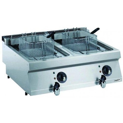 Combisteel Friteuse Électrique | 2x12 Litres | 400V/17,4kW | Paniers Inclus | 800x700x250(h)mm Combisteel Friteuse Électrique | 2x12 Litres | 400V/17,4kW | Paniers Inclus | 800x700x250(h)mm