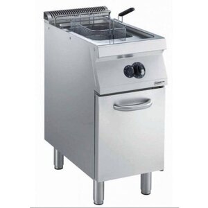 Combisteel Friteuse Gaz |15 Litres | 400V/14kW | avec Soubassement | 400x700x850(h)mm