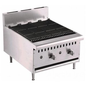 Combisteel Grill Pierre de Lave Gaz | Modèle de Table | 18kW | 615x800x590(h)mm