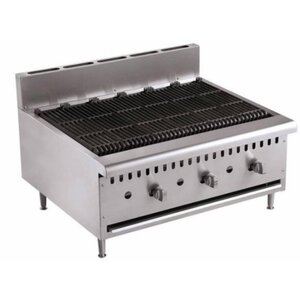 Combisteel Grill Pierre de Lave Gaz | Modèle de Table | 27kW | 915x800x590(h)mm