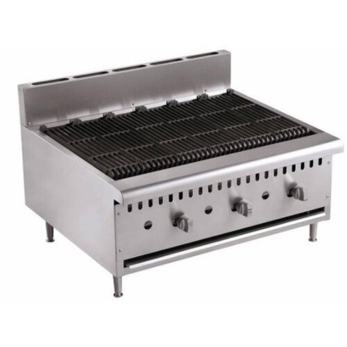 Combisteel Grill Pierre de Lave Gaz | Modèle de Table | 27kW | 915x800x590(h)mm