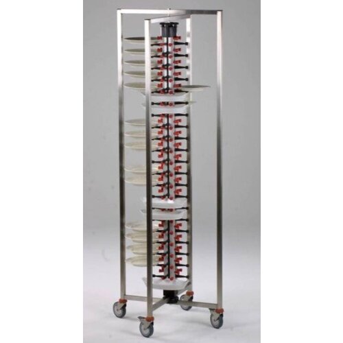 Combisteel Chariot Porte-Assiettes Pliable | 48 Assiettes | 480x480x1270(h)mm