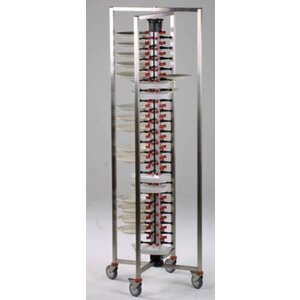 Combisteel Chariot Porte-Assiettes Pliable | 60 Assiettes | 480x480x1490(h)mm