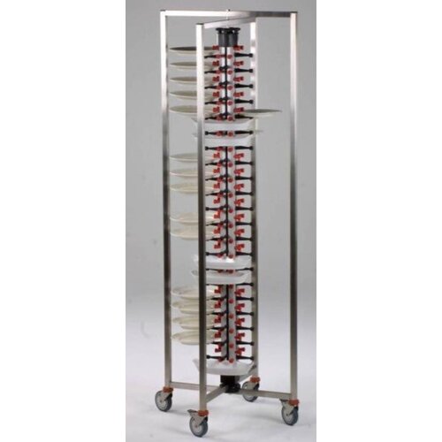 Combisteel Chariot Porte-Assiettes Pliable | 60 Assiettes | 480x480x1490(h)mm