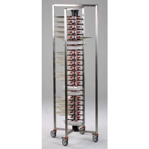 Combisteel Chariot Porte-Assiettes Pliable | 84 Assiettes | 480x480x1890(h)mm
