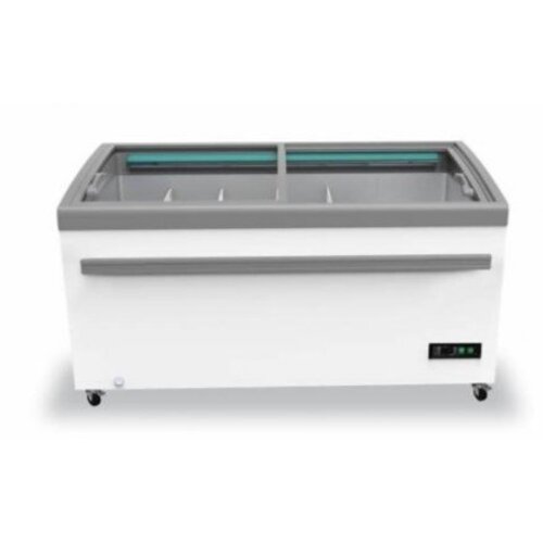 Combisteel Congélateur Coffre Supermarché |Vitré | Apart ou Attaché | 1650x900x835(h)mm