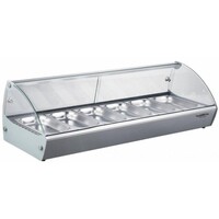 Vitrine Chauffante à Poser | 1kW | 6x 1/3GN (NON FOURNIS)