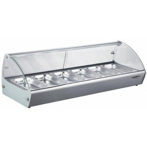 Combisteel Vitrine Chauffante à Poser | 1kW | 6x 1/3GN (NON FOURNIS)