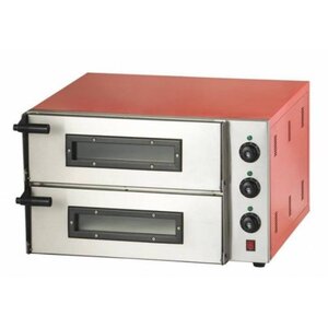 Combisteel Four à Pizza Électrique Double | 2x Pizza Ø450mm | 230V | 685x675x430(h)mm