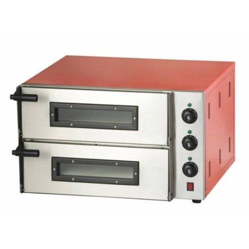 Combisteel Four à Pizza Électrique Double | 2x Pizza Ø450mm | 230V | 685x675x430(h)mm