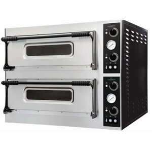 Combisteel Four à Pizza Électrique Double | 2x 4 Pizza Ø320mm | 400V | 975x924x745(h)mm