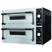 Four à Pizza Électrique | 2x 6 Pizza Ø320mm | 400V | 975x1214x745(h)mm