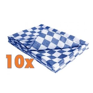 CHRselect Torchon Cuisine à Carreaux Bleu/BLanc | Coton | 660x660mm | 10 Pièces CHRselect Torchon Cuisine à Carreaux Bleu/BLanc | Coton | 660x660mm | 10 Pièces