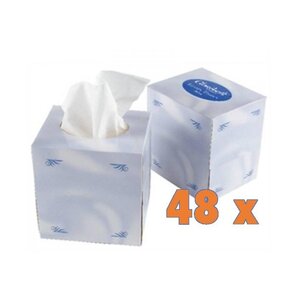 CHRselect Mouchoirs en Papier Blancs | 2 Plis | Lot de 48