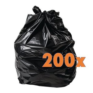 CHRselect Sacs Poubelle Noirs | 120L/20kg | Lot de 200