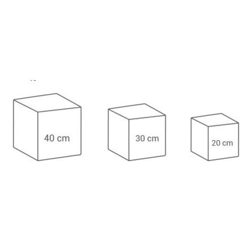 Lumisky Cube Lumineuse Carry | 5W (Batterie) | Multicolore | Disponibles en 3 Tailles