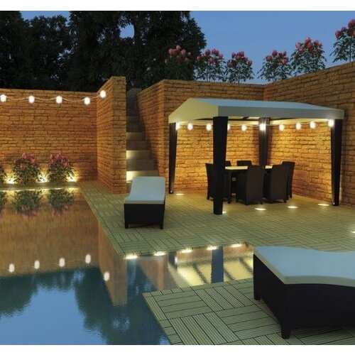 Lumisky Guirlande Lumineuse Cherry | 4  Ampoules | 3W | Blanc Chaud  | 7,5m