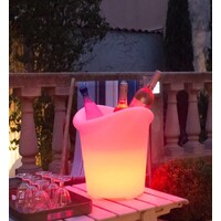 Seau à Champagne Lumineux Yuppy C 35cm | 5W (Batterie) | Multicolore