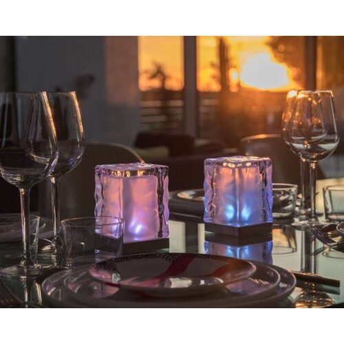 Lumisky Centre de Table Kuby | 0,5W (Batterie) | Multicolore | Par 2 Pièces