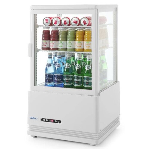 Hendi Vitrine Réfrigérée Sur Table | 58 Litres | Sans Condensation | 3 Étagères | 452x406x(H)816mm