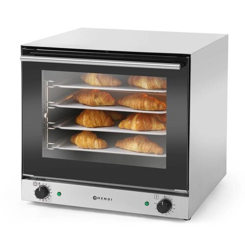 Hendi Four à Convection H90 | Avec 4 Plaques | 2670W | 595x595x570(h)mm