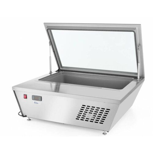 Hendi Vitrine Refrigérée Negative Sur Table | bacs 8xGN1/6 ou 4x GN1/3 |  805x666x(H)305mm